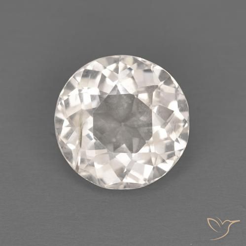0.95ct Натуральный Очень светло-розовый Морганит, Круглый, Чистота VS