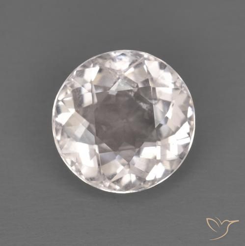 1.22ct Натуральный Очень светло-розовый Морганит, Круглый, Чистота VS
