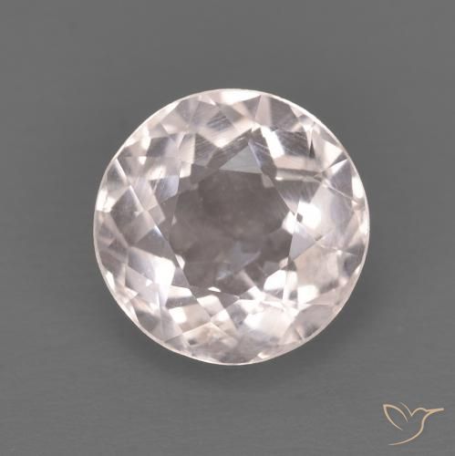 1.45ct Натуральный Очень светло-розовый Морганит, Круглый, Чистота VS