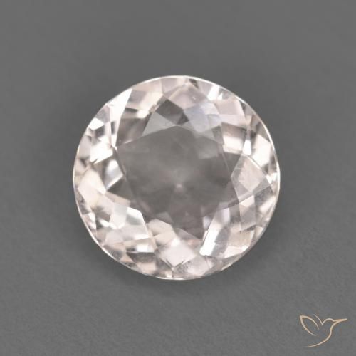 1.03ct Натуральный Очень светло-розовый Морганит, Круглый, VVS-VS