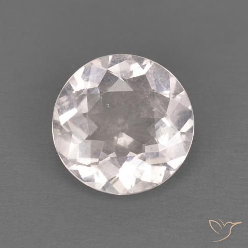 0.96ct Натуральный Очень светло-розовый Морганит, Круглый, VVS-VS