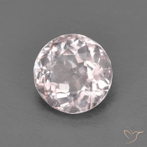 1.20ct Натуральный Очень светло-розовый Морганит, Круглый, Чистота VS