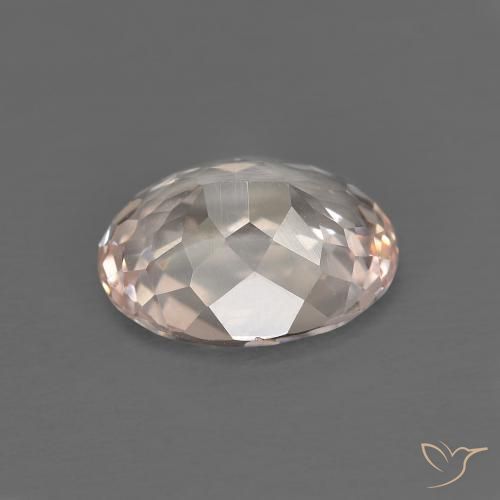 2.66 карата, натуральный Medium Light-Pink Морганит, Овал, VVS-VS