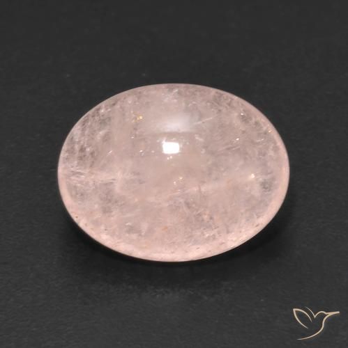 5.09ct Натуральный Фламинго Розовый Морганит, Овал, Полупрозрачный