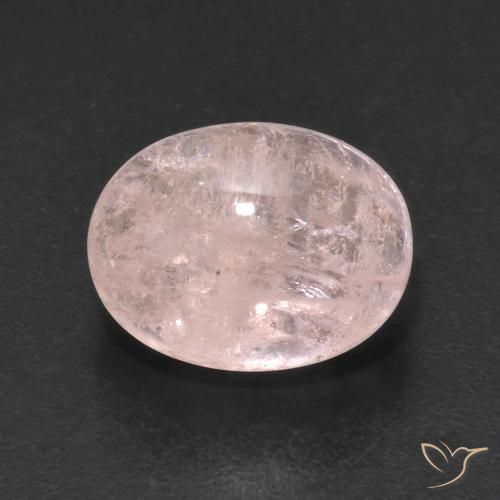 5.22ct Натуральный Фламинго Розовый Морганит, Овал, Прозрачный