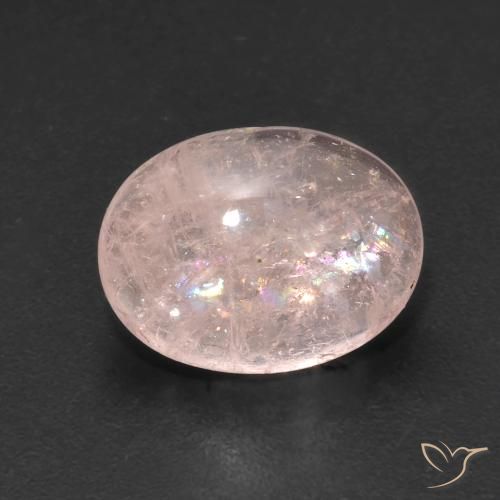 3.86ct Натуральный Фламинго Розовый Морганит, Овал, Прозрачный