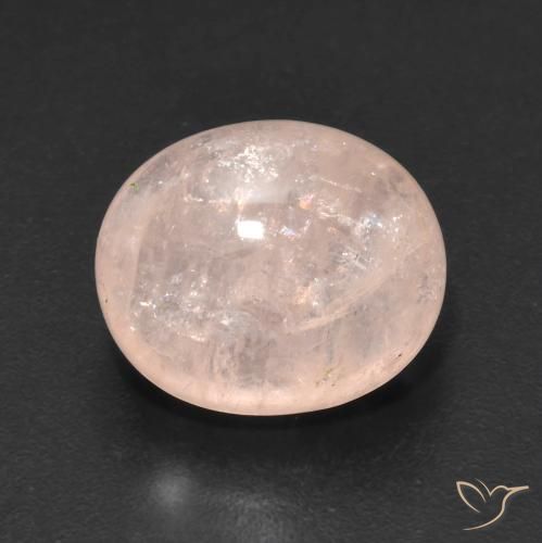 7.18ct Натуральный Оранжево-розовый Морганит, Овал, Прозрачный