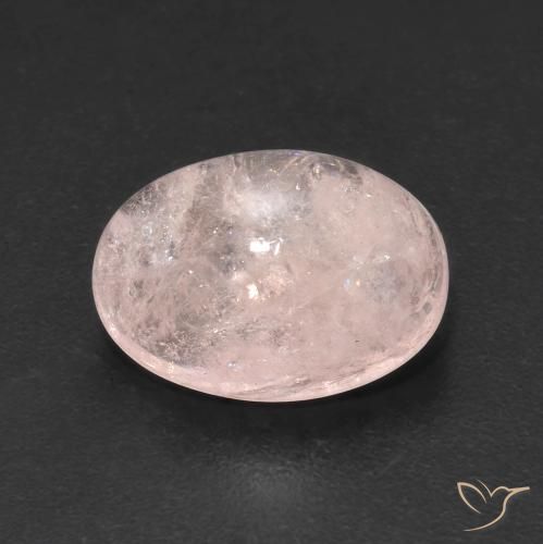 4.21ct Натуральный Фламинго Розовый Морганит, Овал, Прозрачный