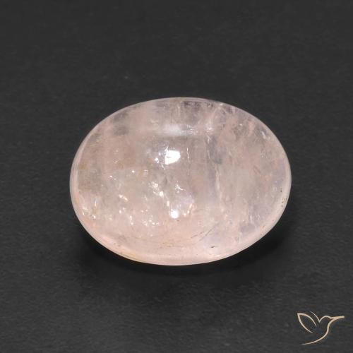 4.91ct Натуральный Средний розовый Морганит, Овал, Прозрачный