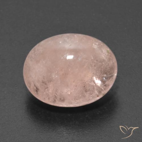 5.27ct Натуральный Оранжево-розовый Морганит, Овал, Прозрачный