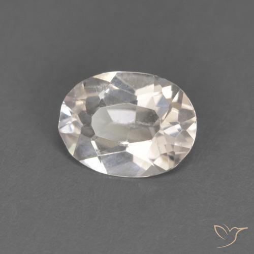 0.41ct Натуральный Очень светло-розовый Морганит, Овал, VVS-VS