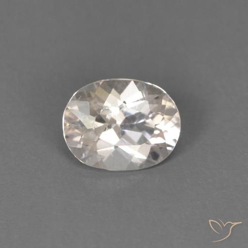 0.42ct Натуральный Оранжево-розовый Морганит, Овал, Чистота VS