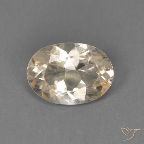 0.71ct Натуральный Светло-золотистый Морганит, Овал, VVS-VS, Photo A