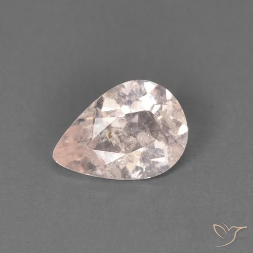 0.42ct Натуральный Очень светло-розовый Морганит, Форма груши, SI
