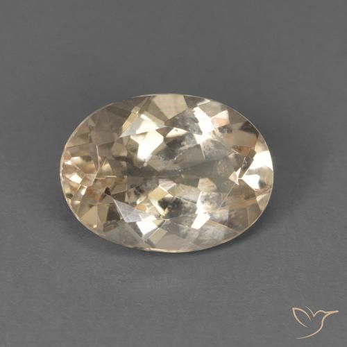 1.17ct Натуральный Light Neutral Orange Морганит, Овал, Чистота VS