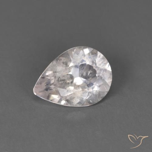 0.53ct Натуральный Очень светло-розовый Морганит, Форма груши, SI