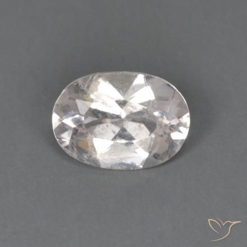 0.52ct Натуральный Очень светло-розовый Морганит, Овал, Чистота VS