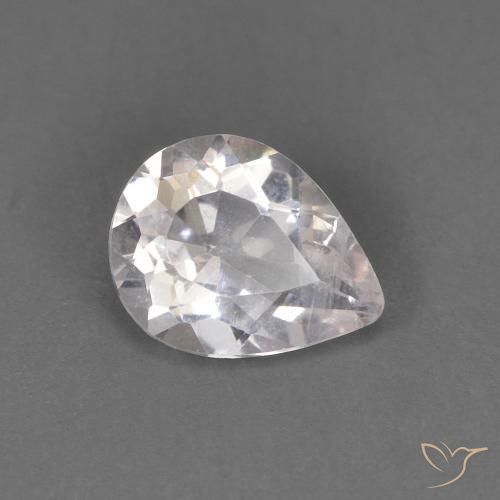 0.52ct Натуральный Очень светло-розовый Морганит, Форма груши, SI