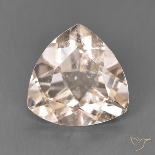 3.53ct Натуральный Medium Light-Pink Морганит, Триллион, Чистота VS