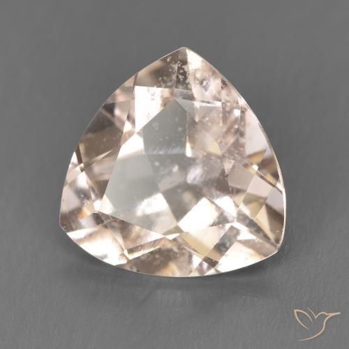 3.53 карата, натуральный Medium Light-Pink Морганит, Триллион, Чистота VS