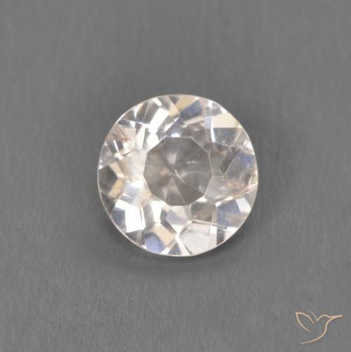 0.33ct Натуральный Очень светло-розовый Морганит, Круглый, Чистота VS