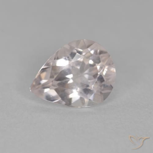 0.69ct Натуральный Medium Light-Pink Морганит, Форма груши, Чистота VS