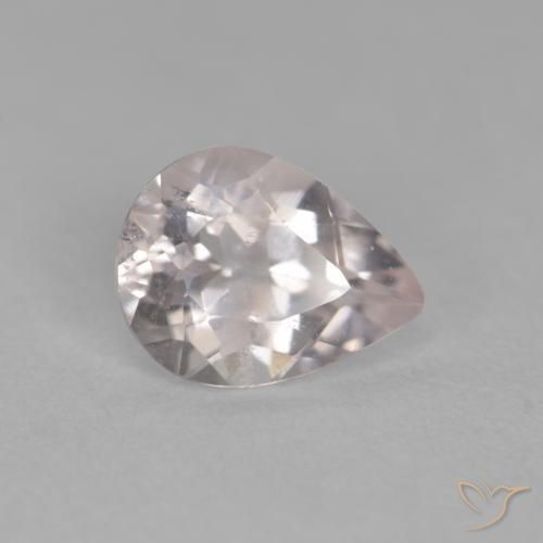 0.69 карата, натуральный Medium Light-Pink Морганит, Форма груши, Чистота VS