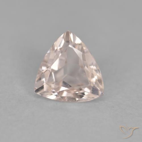 0.33ct Натуральный Оранжево-розовый Морганит, Триллион, VVS-VS