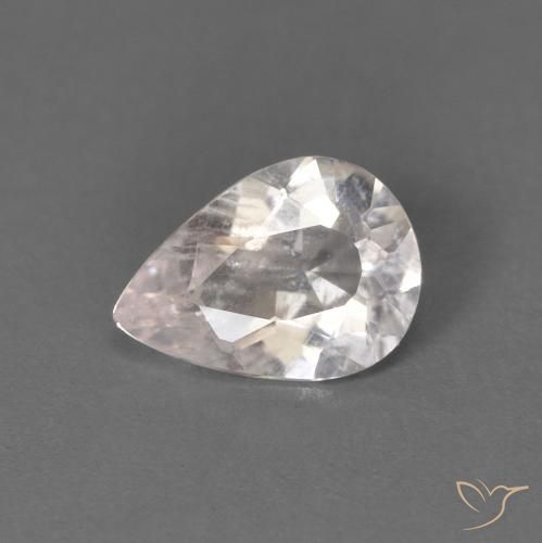 0.42ct Натуральный Очень светло-розовый Морганит, Форма груши, Чистота VS