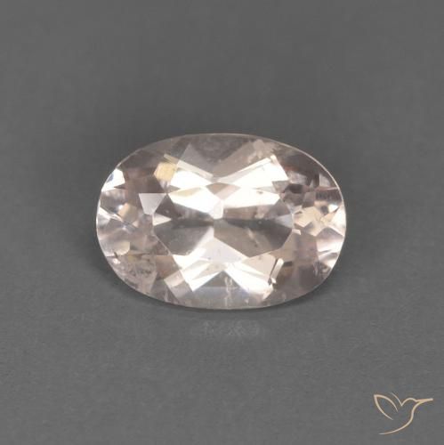 0.53ct Натуральный Очень светло-розовый Морганит, Овал, Чистота VS