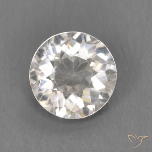 0.53ct Натуральный Очень светло-розовый Морганит, Круглый, VVS-VS