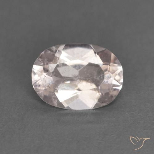 0.48ct Натуральный Очень светло-розовый Морганит, Овал, Чистота VS
