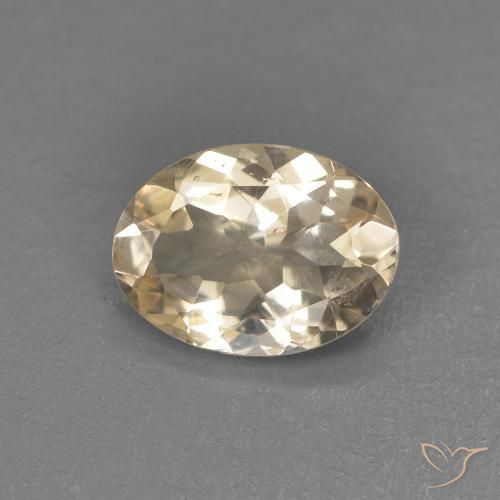 0.83ct Натуральный Светло-оранжевый Морганит, Овал, Чистота VS