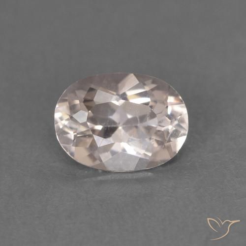 0.44ct Натуральный Очень светло-розовый Морганит, Овал, Чистота VS