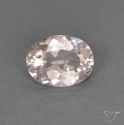 0.43ct Натуральный Фламинго Розовый Морганит, Овал, Чистота VS