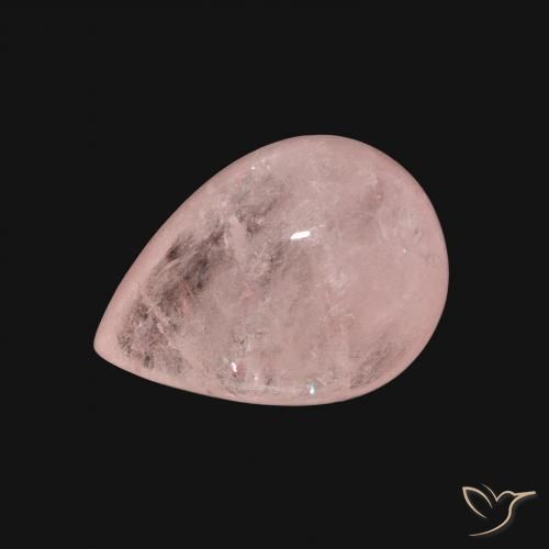 5.44ct Натуральный Румяно-розовый Морганит, Форма груши, Полупрозрачный