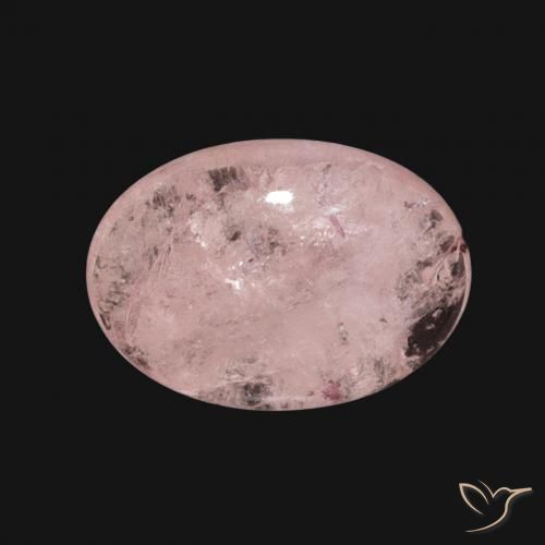 4.01ct Натуральный Светло-розовый Морганит, Овал, Полупрозрачный