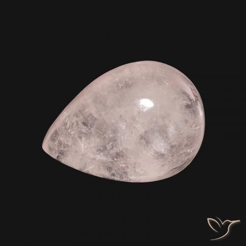 8.00ct Натуральный Фламинго Розовый Морганит, Форма груши, Полупрозрачный