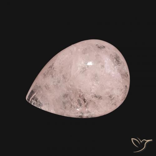 6.16ct Натуральный Средний розовый Морганит, Форма груши, Полупрозрачный
