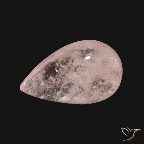 5.28ct Натуральный Фламинго Розовый Морганит, Форма груши, Полупрозрачный