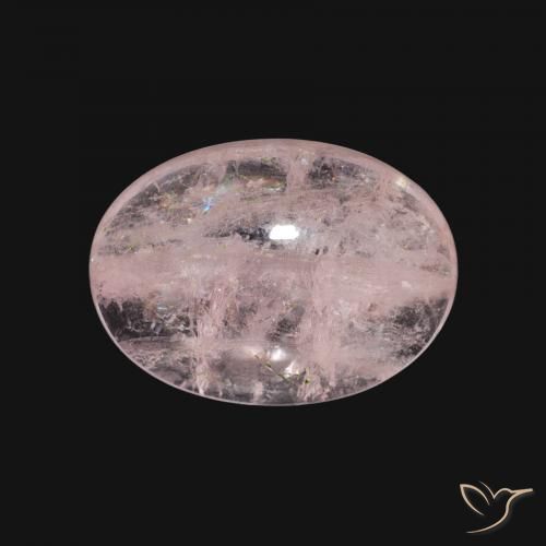 4.80ct Натуральный Фламинго Розовый Морганит, Овал, Прозрачный