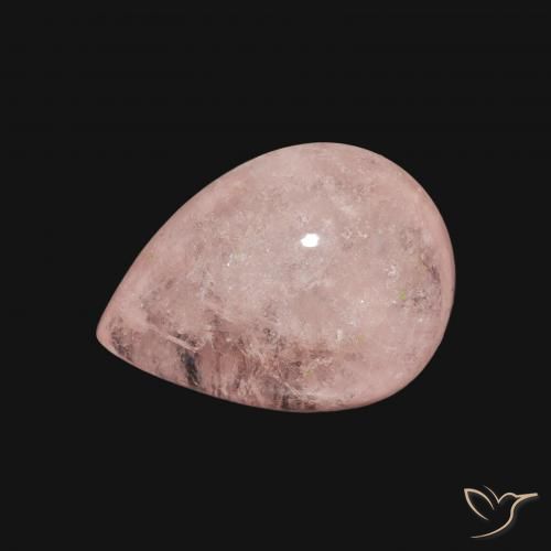 4.18ct Натуральный Светло-розовый Морганит, Форма груши, Прозрачный