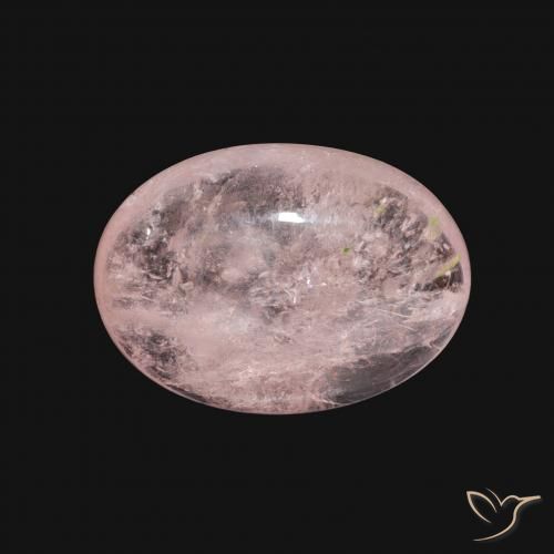 5.58ct Натуральный Фламинго Розовый Морганит, Овал, Прозрачный