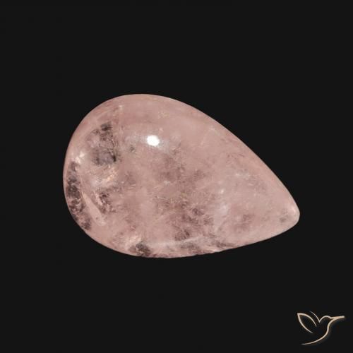 3.29 карата, натуральный Светло-розовый Морганит, Форма груши, Прозрачный