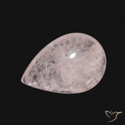 3.08ct Натуральный Светло-розовый Морганит, Форма груши, Прозрачный