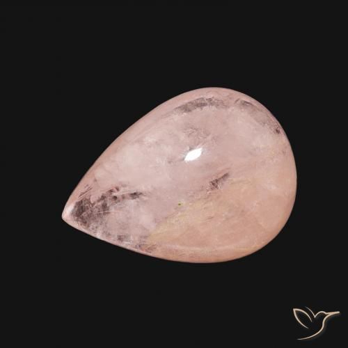 3.52ct Натуральный Светло-розовый Морганит, Форма груши, Прозрачный
