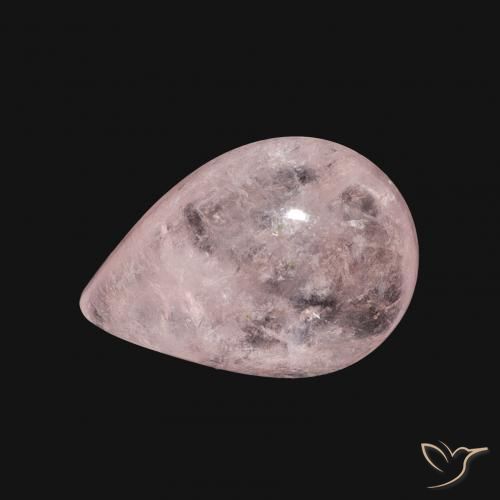4.02ct Натуральный Фламинго Розовый Морганит, Форма груши, Прозрачный