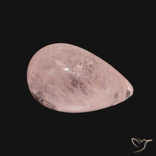 3.96 карата, натуральный Светло-розовый Морганит, Форма груши, Прозрачный