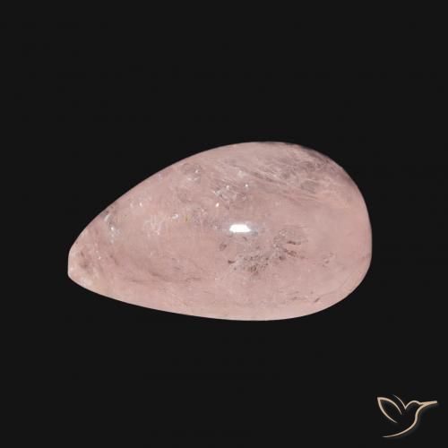 3.96 карата, натуральный Светло-розовый Морганит, Форма груши, Прозрачный