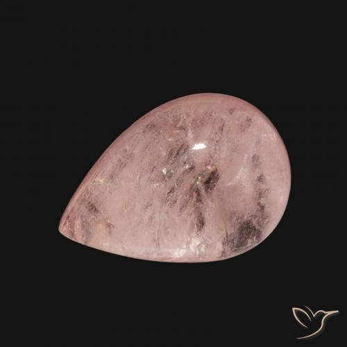 4.05ct Натуральный Светло-розовый Морганит, Форма груши, Прозрачный